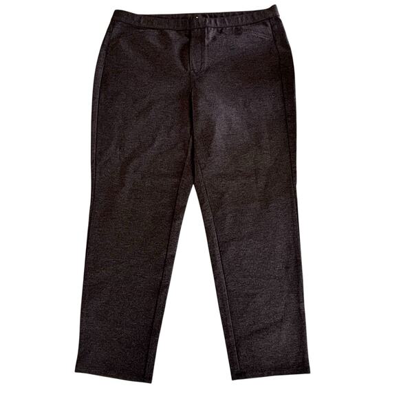 J.Jill Pants Ponte Knit Slim Leg Brown Heather 2X Pull-On Stretch Smooth Fit New - Picture 1 of 7